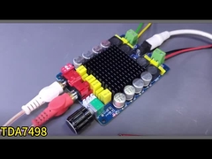 Dual Channel Audio Board 2X100W Amplifier Rumah untuk Penerima & Amplifier DC14-34V Kelas D TDA7498