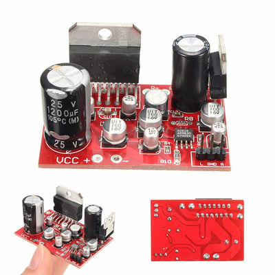 Papan Amplifier Daya Output 38W dengan Catu Daya DC 12V dan Modul Audio Chipset TDA7379 + AD828