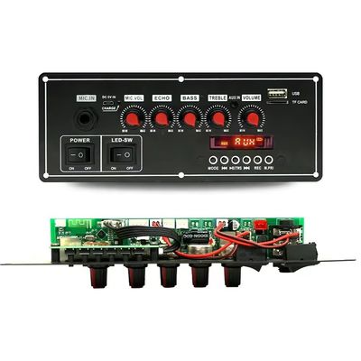 2x20W Voice Recorder 7.4V Battery Bluetooth Amplifier Board dengan Audio Decoder untuk Trolley Speaker