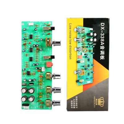 Dual AC Series Power Amplifier Board Preamp DX338A dengan Dual 12V Linear and Comparators