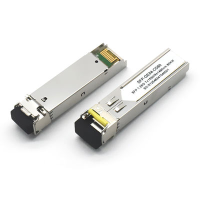 GPON PON 10G DWDM SFP 80KM Modul 10G Data Rate 1310nm Panjang gelombang untuk Jaringan FTTH 5G 80km Jarak SM Transceiver Optik