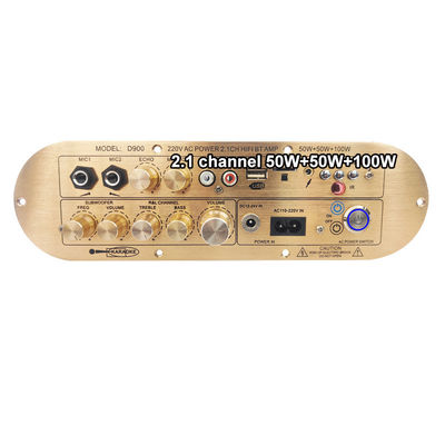 High-Power D900 2x50W+100W Home Amplifier dengan Impor IC Bluetooth Board 2.1 Channel
