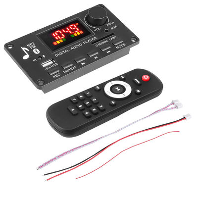 80W Amplifier Board Bluetooth 5.0 MP3 Decoder Board dengan DC 5V-26V Power Range untuk Audio Mobil