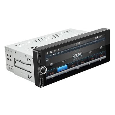 Single Din 6.86 Inch CarPlay/Android Auto Car Radio dengan Touch Screen LCD USB Connection Penempatan Dashboard