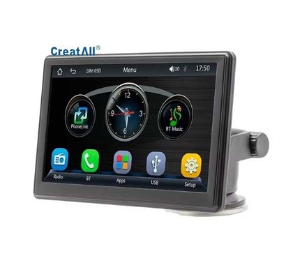Creatall Pemutar MP5 CarPlay Nirkabel Portabel 7 Inci untuk Bluetooth Slot Kartu Multimedia Lintas Batas Baru Head Unit Mendukung WAV