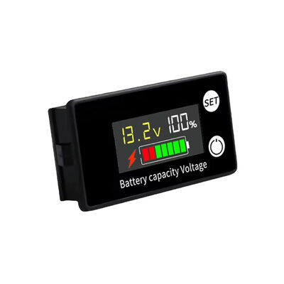 DC 8V-100V Battery Capacity Indicator Lead Acid Lithium LiFePO4 Voltmeter Car Motorcycle 12V 24V 48V 72V 84V Temperature+alarm