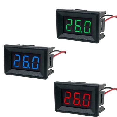 0.36 Inch Digital Red LED Display Panel Portable Multimeter Backlit LCD 3-Bits Voltage Meter Voltmeter Tester DC3.5-30V Range