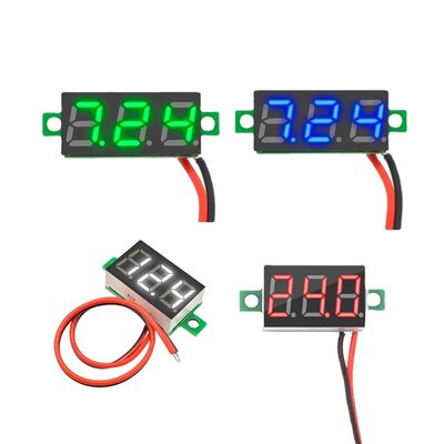 0.28inch 0.36inch LED Digital Voltmeter Ammeter Plastic Car Voltage Current Meter Red Volt Detector Tester Monitor Panel