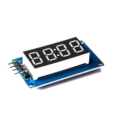 4 Digital Tube Display Module LED Brightness Adjustable with Clock Point Accessories Building Blocks