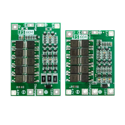 3S 60A Lithium Battery Charger Protection Board with Enhanced Balance BMS 18650 PCB & PCBA for Drill Motor