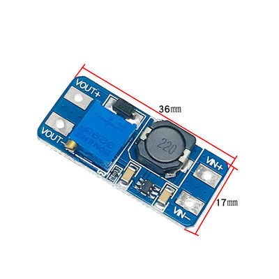 MT3608 2A DC-DC Papan Tegangan Peningkatan Input Tegangan Lebar 2/24V Lto 5/9/12/28V Modul Daya Dapat Disesuaikan