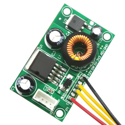 CA-1233 12V Ke 5V Ke 3.3V Modul Konversi Tegangan Papan Catu Daya LCD dengan Modul Step-Down DC-DC Kawat