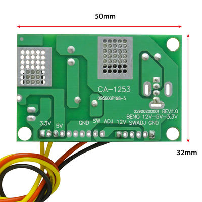 CA-1253 12V hingga 5V hingga 3.3V LCD Power Supply Board Voltage Conversion Module With Wire DC-DC Step-Down Power Supply Module