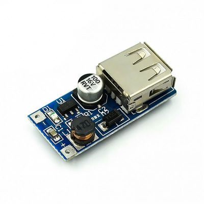 Modul Catu Daya Step-Up Papan Sirkuit Pengisi Daya Konverter Peningkat DC-DC 0.9V-5V 600mA
