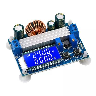 Modul Catu Daya Konverter Peningkat Buck Bawah Papan Otomatis Tampilan LCD Digital DC 35W