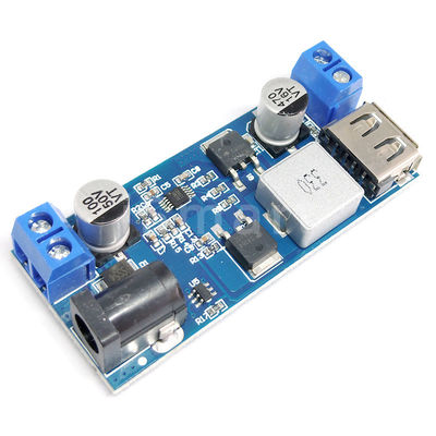 Konverter Buck Catu Daya Step Down DC 24V 12V 5V 5A USB