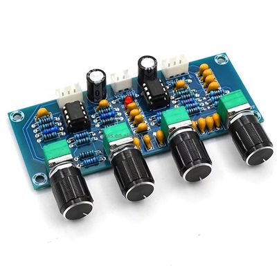 NE5532 Amplifier Audio Module Kelas D Amplifier Digital dengan Input DC12V-24V dan Pengaturan Volume Treble Bass