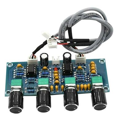 NE5532 Amplifier Audio Module Kelas D Amplifier Digital dengan Input DC12V-24V dan Pengaturan Volume Treble Bass