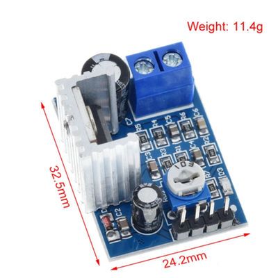 TDA2030 Modul Audio Amplifier 6-12V 18W Sirkuit Amplifier dengan Papan Audio Volume Dapat Disesuaikan