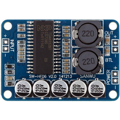 TDA8932 35W Digital Power Amplifier Module dengan Efisiensi Tinggi dan Impedansi Speaker 4/6/8 Ohm
