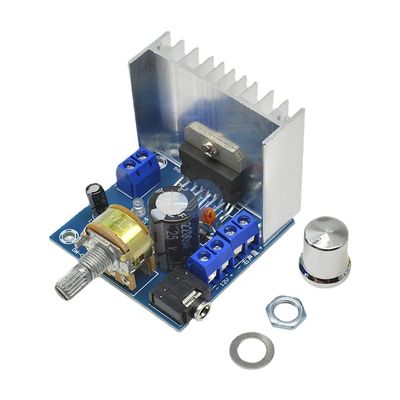 TD7297A Amplifier Audio Module Kelas D Amplifier Board DC 9-15V 15W*2 Stereo dengan Radiator yang Ditingkatkan