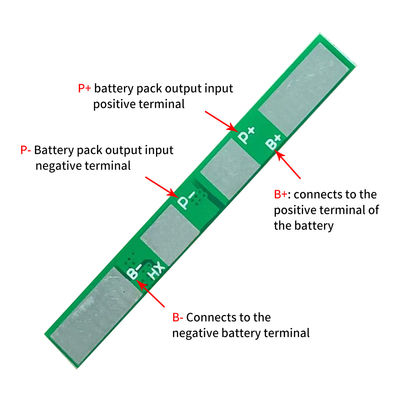 1S 3.7V 4A 18650 Papan Perlindungan Baterai Perlindungan Kelebihan Pengisian Daya Atas Perlindungan Pengosongan