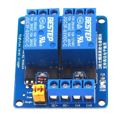 Modul Relai Kontrol 3.3V 5V 12V 24V 2 Saluran Optocoupler Ganda