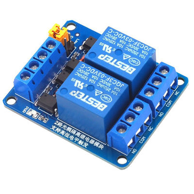 Modul Relai Kontrol 3.3V 5V 12V 24V 2 Saluran Optocoupler Ganda