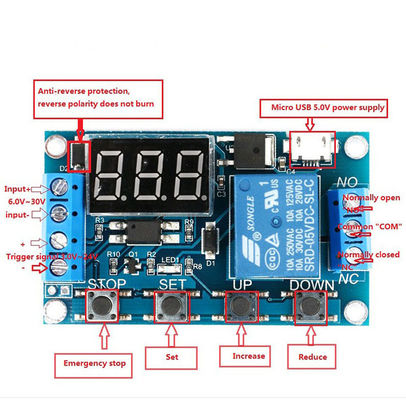 trigger delay Modul Relai Kontrol 1 Modul Relai Saluran Satu