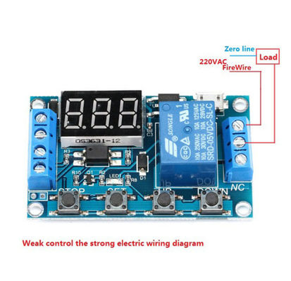 trigger delay Modul Relai Kontrol 1 Modul Relai Saluran Satu