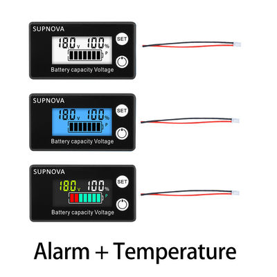 Pengukur Volt Sepeda Motor Pengukur Tegangan Volt Pengukur Amper Digital Asam Timbal 12V-84V