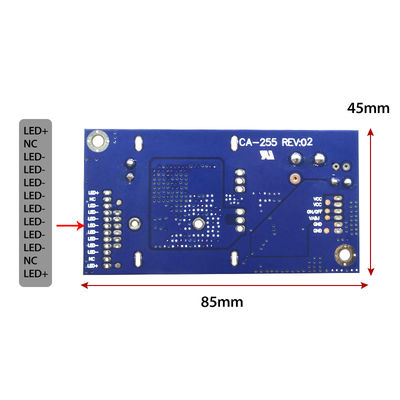 CA-255 Papan Driver Lampu Latar LED Penyesuaian Lebar Pulsa PWM 10.8-28v