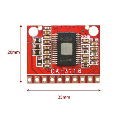 TPA3116 Amplifier Module 50W Dual Channel Digital Power Amplifier Board dengan DC 8V ~ 24V dan No POP Noise