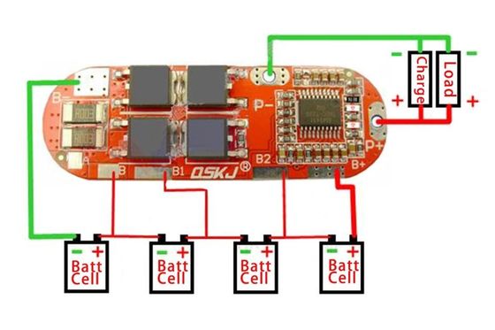 Creatall PCB PCM 4S 20A Bms Papan Pengisi Daya Konverter Dc Dc