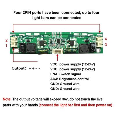 CA-266 LED Backlight Driver Board Untuk 32-65 &quot; Led TV Inverter Board Pengaturan Tegangan Otomatis