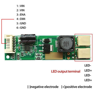 Ca-155 10-30v Led Backlight Driver Board Led Inverter untuk Penyesuaian Cahaya
