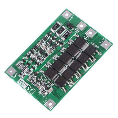 Konverter Dc Dc Papan Pelindung Baterai Lithium 3S 11.1V 12.6V 40A 18650