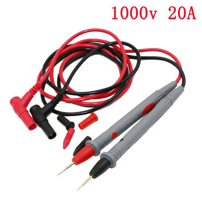 1 Pasang Kabel Pena Kawat Probe Timah Penguji Multi Meter Digital 20A