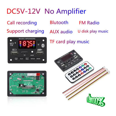 Papan Dekoder MP3 6V-12V Modul Audio Bluetooth Sistem Penerima USB Mobil Nirkabel