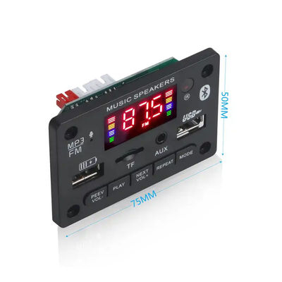 Papan Decoding MP3 6V-12V 5.0 modul Audio Bluetooth sistem penerima USB mobil nirkabel