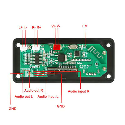 Papan Modul Audio Bluetooth Pemutar MP3 2X25W 50W Sistem Suara Nirkabel Remote Control