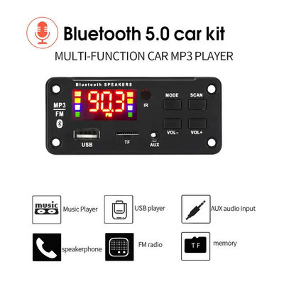 Papan Modul Audio Bluetooth Pemutar MP3 2X25W 50W Sistem Suara Nirkabel Remote Control