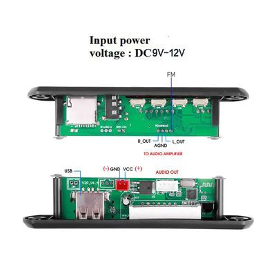 Modul Papan Dekoder Audio Radio FM Bluetooth MP3 WMA Kontrol Jarak Jauh Penerima Nirkabel