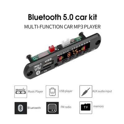 Papan Modul Dekoder Audio Radio FM Bluetooth MP3 WMA 5.0 Penerima Nirkabel Remote Control