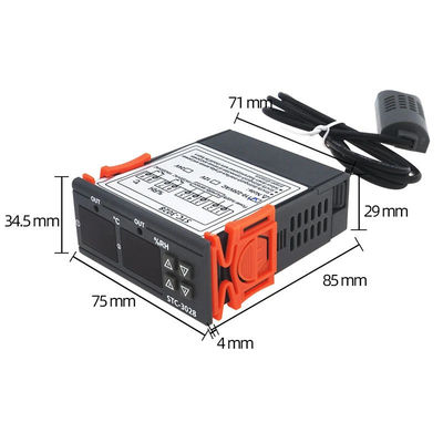 STC-3028 AC 220V DC 12V-24V Pengendali Suhu Kelembaban Perangkat Pemantauan Daya Ganda