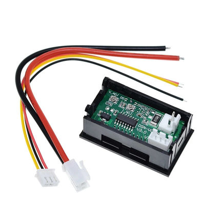 DC 0-100V 10A Digital Volt Amp Meter Ac 0.28&quot; IC Drive Merah Biru