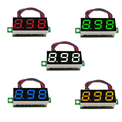 Pengukur Arus Tegangan Voltmeter Ammeter Digital LED 0.28/0.36/0.56 Inci