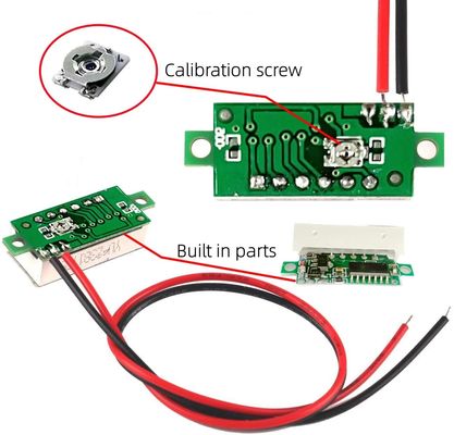 Pengukur Arus Tegangan Voltmeter Ammeter Digital LED 0.28/0.36/0.56 Inci