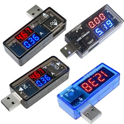 Detektor Uji Pengisian Daya Digital Ammeter Voltmeter Port USB Ganda