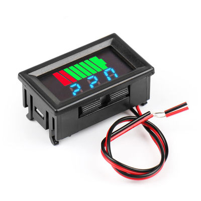 Pengukur Kapasitas Baterai Lithium LED 0,56 &quot;12V 24V 36V 48V 60V 72V